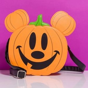 Loungefly Disney Pumpkin Mickey Mouse Crossbody Purse